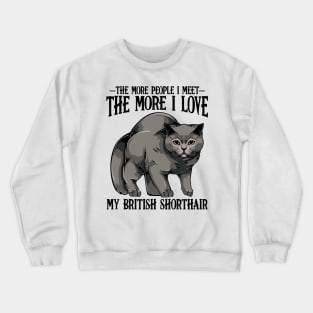 British Shorthair Cat Crewneck Sweatshirt